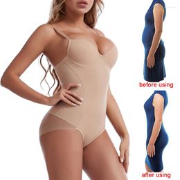 Women's Shapers Bodysuit Shapewear Women Tummy Control Dress Backless Tops Body Shaper Corset With Built-in Bra Waist Trainer Slimming