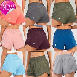 Women's Shorts Lululemens Shaping Yoga Multicolor Loose Breathable Quick Drying Sports Hotty Hot Underwears Pocket Trouser Skirt62m2ud