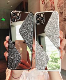 S Style Mirror Glitter Phone Cases Bling Makeup Back Cover Protector for iPhone 14 13 12 11 Pro Max X XR Xs 6S 6 7 8 Plus Samsung 9957539