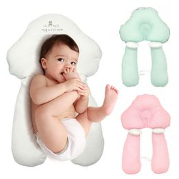 Pillows born Sleep Fall Prevention Double Sided Breathable Comfort Cotton Soothing for Babies Sleeping Infant Cushion 230331