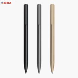 Painting Pens BEIFA Metal Gel ink Pen Mijia Sign 05MM PREMEC Smooth Switzerland Refill Black Ink Japan Office Business School 230428