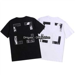 Men's T Shirts Off Brand Offs Colours White New Street Fashion Brand Couple Star With Short Sleeve T-shirt Printed Letter X The Back Print