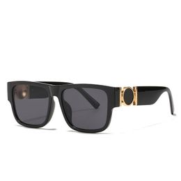 Women square sunglasses Fashion Womens Brand Designer Luxury Rectangle Full Frame Black Double B Style Men Glasses with Case