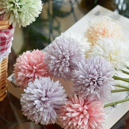 Decorative Flowers Simulated Flower Single Dandelion Hyacinth Ball Chrysanthemum Wedding Decoration At Home Potted Table Rose