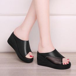 Slippers Women Wear Sandals And Outside In 2023 Summer Fashion Joker Platform Shoes Wedges