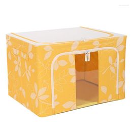 Storage Bags Clothing Bins Foldable Stackable Oxford Clothes Box Organizer Set With Carrying