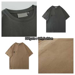 Mens T-Shirts Ess Tees Designer Shirt Men Women Laminated Print Short Sleeve Letter Loose Oversize Casual T-shirt GQGL