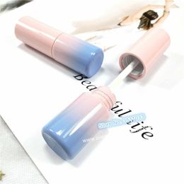 Storage Bottles Cosmetic Small Pink Blue Gradient Plastic Lip Gloss Tube Empty Mini Oil Refillable Bottle DIY Cute Beauty Makeup Tool