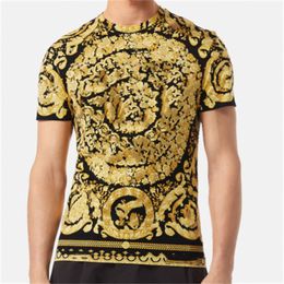 American style Flower design Mens T shirt American style High quality Tess Designer Casual Fashion Short Sleeve Embroidery pattern Men Women Round neck Tshirts