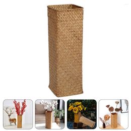 Umbrellas Flower Bucket Small Vases Flowers Rattan Bottle Basket Long Plants Container Tall