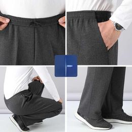 Men's Pants Winter And Autumn Men's Jogger Sweatpants Thicken Fleece Warm Casual Thermal Cotton Long Sweats Trousers 2023 R50