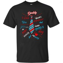 Men's T Shirts 2023 Summer Fashion "super Dad Daddy TIE" Printed T-shirt Comfortable Breathable Cotton