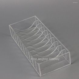 Jewellery Pouches Acrylic 10 Slot Bracelet Box Accessories Display Rack Bangle Holder Transparent Organiser Storage Tray