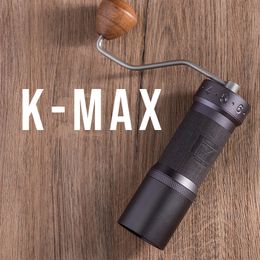 مطاحنات قهوة المطاحن 1Zpresso Kmax يدويًا الفاصوليا المصنوعة يدويًا Espresso Mill Portable Adustable 7core Burr 48mm Spice 230428
