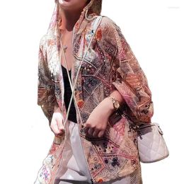 Women's Jackets Coats And Women 2023 Sequined Thin Summer Sequins Baseball Jacket Sunscreeen Bomber Coat Female Fashion Pink Shiny XC195