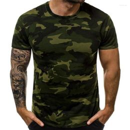 Men's T Shirts Sexy Camouflage T-shirt For Male Casual Round Neck Count Show High-quality Tight Sports Male's Tops