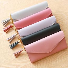 Wallets Style Long Coin Purse Multifunctional Lychee Pattern Wallet Trendy Simple Fashion Standard