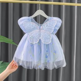 Girl Dresses LZH Princess Dress In 2023 Summer Flower For Kids Girls Weddings 0-4 Years Old Clothes