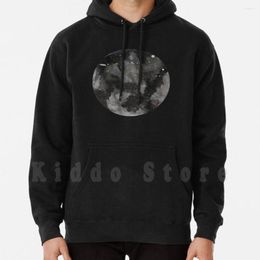 Men's Hoodies Galaxy 3 Hoodie Long Sleeve Stars Moon Sphere Globe Earth Planet Watercolour Night Sky