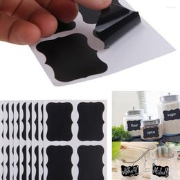 Storage Bottles Blackboard Stickers Home Kitchen Spice Organiser Jar Sticker Waterproof Label Spices Jars Wall Tags