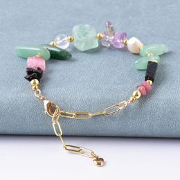 Strand Boho Chic Tourmaline Pearl Green Transparent Quartz Beaded Bracelet Ladies Gorgeous Outstanding Natural Stone Jewellery