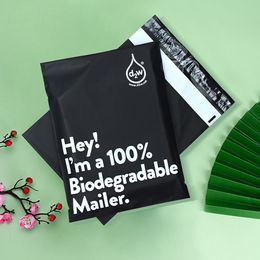 Mail Bags 100PCS Eco Friendly Custom Biodegradable D2w Pink Matte Poly Express Black Clothing Envelope Mailer 230428