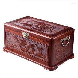 Jewellery Pouches Luxury Rosewood Vintage Storage Box Organiser For Girl Large Wood Double Layer Case Gift