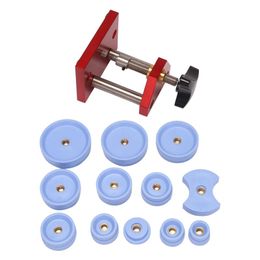 Watch Repair Kits Tools & Micropress Case Press Medium Heavy Duty Pressing Tool With 12 Nylon Dies For RepairRepair