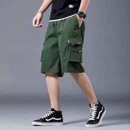 Men's Shorts Outdoor 2023 Work Boys' Summer Thin Fashion Brand Ice Harem Casual Pants Korean Loose Straight Short Cargo Baggy For MenMen