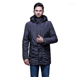 Men's Down Winter Jacket For Men Europe And USA Luxury Rex Collar Duck Minus 40 Degrees Warm Coat Size 48-56 Q305