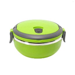 Dinnerware Sets Stainless Steel With Lid Warmer Portable School Office Leakproof Kids Adults Picnic Round Shape Lunch Box Thermal