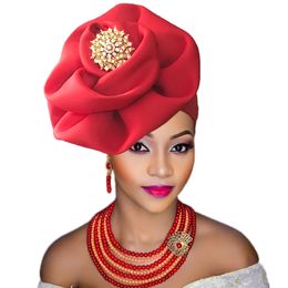 African Women Turban Caps Fashion Gele Weawraps para mujeres nigerianas