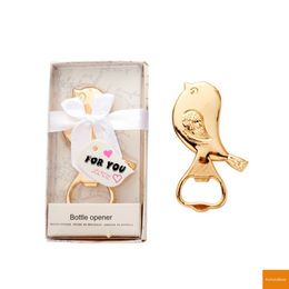 Cuckoo Bottle Opener Gifts Alloy Love Bird Shape Beer Opener Favours for Guests Bar Decoration Party Gifts Wedding Favours