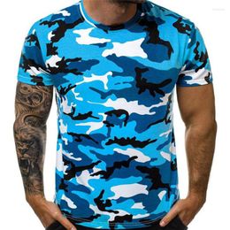 Men's T Shirts Sexy Camouflage T-shirt For Male Casual Round Neck Count Show High-quality Tight Sports Top