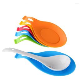 Table Mats Silicone Placemat Spoon Shape Used To Hold Soup Supplies Heat Resistant Mat Home Cooking Baking Kitchen Tool Accessories