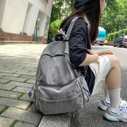 School Bags Vintage Girl Fabric Bag Fashion College Student Women Backpack Denim Female Laptop Travel Kawaii Ladies Backpac