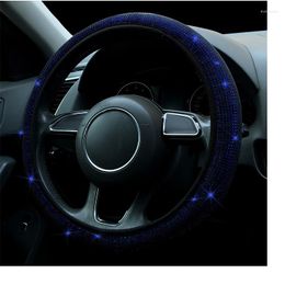 Steering Wheel Covers Universal Car Cover Wear-resistant Leather Wheels Cute Assessoires Interior For Women