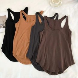 Women's Tanks 50-150kg Women Tank Tops Loose Sleeveless Solid Color Vest Blouse Crop Top Ladies Camisoles Streetwear Oversizes