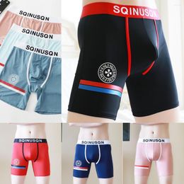 Underpants 4Pcs Long Mens Boxers Shorts Sexy Boys Underwear Man Trunks Panties Male For Boxershorts Cueca Boxer Hombre Men