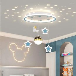 Ceiling Lights Modern Bedroom Lamp Astronaut Study Dining Room Chandelier Creativity LED Intelligent Indoor Decoration Lamps