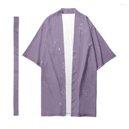 Ethnic Clothing Summer Adult Shirt Oversize Short Sleeve Daily Blouse Japanese Yukata Kimono Top Loose Haori Cardigan Asian Samurai Clothes