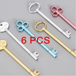6Pcs/lot Keys Design Gel Pen Set Kawaii Stationery Pens Office School Supplies Stationary Gifts For Writing Random Colour