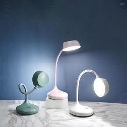 Table Lamps Nordic Simple LED Desk Lamp USB Charging Adjustable Brightness No Strobe Hose Reading Eye Protection Night Light