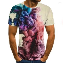Men's T Shirts 2023 Summer T-shirt Short Sleeve Cool Colourful Fashion Comfortable Leisure Brand Funny 3D