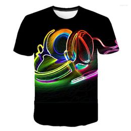 Men's T Shirts Mens 3D Shirt Music T-shirt Print Guitar T-shirts Hip-hop Tshirts O Collar Short Sleeve Streetwear S-6XL 2023