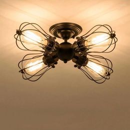 Ceiling Lights American Country Lamp Retro Industrial Style Restaurant Bedroom Lighting Creative Porch Balcony Aisle Lamps