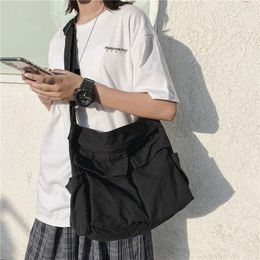 Evening Bags 2023 Pouch Crossbody Bag Girl Handbag Canvas Teenager Shoulder Messenger Ladies Casual Teen Purse