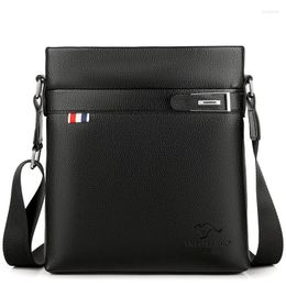 Briefcases Classics PU Men's Bag Briefcase Laptop Casual Shoulder