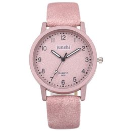 Wristwatches 2023 Reloj Women's Watches Fashion Scrub Leather Strap Wrist Quartz Watch Ladies Casual Female Clock Montre Femme