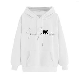 Women's Hoodies Women's Autumn Winter Hoodie Sweatshirt Pullover Tops Long Sleeved Comfortable Plain Teens Woman Zip Up